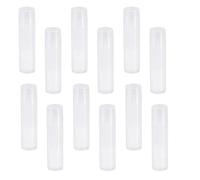 25pcs Lip Balm Tube with Caps, 55ml PP round Refillable | Level Check, Easy Filling, White Finish, Travel Size, for DIY Lip Care Makers