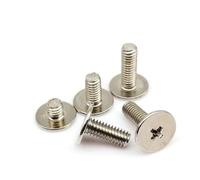 25pcs M2 M2.5 M3 M4 Phillips Ultrathin Thin Flat Extra Size Big Large Head Bolt Screw for Laptop Notebook Fix Repair Computer(12mm,M4 dk 10mm)