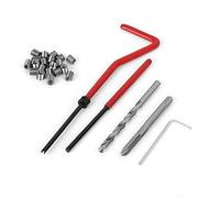 25Pcs M4 Kit M4 Thread Repair Kit M4 Thread Repair Kit M4 Repair Kit with Transparent Plastic Box, Suitable for Processing Machinery Hand Tool