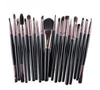 25pcs Makeup Brush Set, Professional Soft Hair Makeup Brush Set, Concealers Eye shadows Blush Eyeliner Eyebrow Contour Eye blending Eyelashes Lipstick Brushes, Beauty Cosmetic Brushes Set (D, 20 PCS)