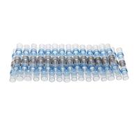 25pcs Marine Solder Seal Sleeve Splice Terminals - AWG 10-26 Heat Shrink Electrical Wire Butt Connectors for Connections(Blue)