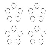 25pcs Martian Antenna Headband Base with Springs for Crafts | Black PP Iron Plush Build, Wideband Wrap and Soft Cover, Secure Fit for Party Making and Online Courses