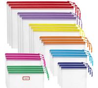 25pcs Mesh Zipper Pouch for Organization and Storage,Clear PVC Travel Zipper Bags，Multipurpose Storage Bags Suitable for Travel, School, and Office Supplies