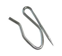25Pcs Metal Deep Pinch Curtain Hooks Pins Galvanised Curtain Tape Hooks Pins Metal Drapery Pin Hooks for Windows Curtains Door Curtain and Shower Curtain.