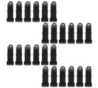 25pcs Mini Metal Alligator Clips 4x1.2x1.1cm Black Iron Spring | Stable Tension, Gentle Grip, Precision for Fine Work, Reusable, for Crafts and Photo Holders