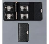 25PCS Mini Screwdriver Set with Case, 24 in 1 Small Precision Screwdriver Kit for Glasses, Watch, Phone and Electronics Repair, Tiny Phillips and Flathead Jewelers Tool