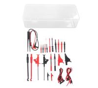 25Pcs Multimeter Test Cable Kit, Electrical Testing Probes, Durable Silicone Insulation with Banana Plug and Probe, CAT III 1000V for Industrial Electronic Home Automotive Use