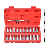 25Pcs Oil Drain Sump Plug Key Socket Set Gearbox & Axel Removal Wrench Tool Kit