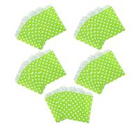 25pcs Paper Polka Dot Gift Bags 5x7 Inches Reusable Lightweight Green