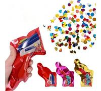 25pcs Party Poppers, Confetti Cannons, Inflatable Confetti Gun - Great for Wedding, Birthday, Anniversary, Valentine's Day, Carnival, New Years, Party Supplies