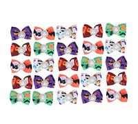 25PCS Pet Headdress Christmas Halloween Decoration Accessory Bowknot Ornament for Cats Dogs Red Green White Blue