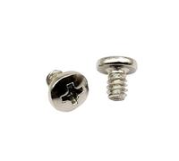 25pcs Phillips Flat Round Wafer Head Screws - 6#-32 x 5/6/8mm for PC Case, Hard Drive, and Power Supply Mounting(Silver,6-32x6mm)