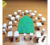 25PCS Plastic Clay Stamp & Molding Kit with Window Patterns Suitable for Polymer Clay, Wax, Resin Crafts - DIY Pottery Stamps, Embossing Pottery Stamp Tools, Clays Jewelry Making Kit