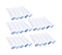 25pcs Plastic Conical Centrifuge Tubes 50ml Blue with Screw Caps