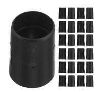 25pcs Plastic Shelf Clips for Pipe and Wire Shelving Black