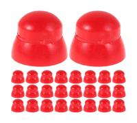 25pcs Playground Bolt Protective Cover M6 M8 M10 Plastic Dome Caps | Red Press-fit Design, Smooth Surface, Weatherproof Protection, for Indoor Frames and Play Structures
