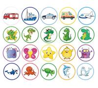 25pcs Potty Training Seat Magic Stickers - Reusable Decal Targets for Toilet Training at Home Daycare Travel, Color Changing Pee Stickers for Boys Girls Kids