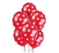 25pcs Red Polka Dots Balloons Decorations Birthday Wedding Valentine Day Anniversary Celebrations Home Décor Bedroom Room Baloon