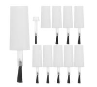 25pcs Replacement Nail Polish Brush for Gel White Plastic Fiber