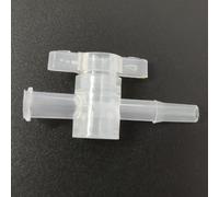 25PCS Reusable Reusable Reusable plastic 2-Way Stopcock Valve for Laboratory & Food Applications - Female to Barbed Connections(Clear)