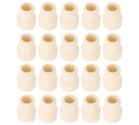 25pcs Rubber Laboratory Stoppers for Infusion Bottles Easy Fit | Multi purpose sealing plugs, suitable shape for glass lab equipment, practical rubber construction, white finish