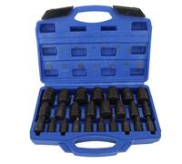 25PCS SAE Size Screw Extractor Set, Efficient Hex Bolt Removal Tool Kit, Sturdy Alloy Steel, Portable Storage Box, Ideal for Home Mechanic Engineering