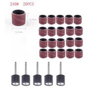 25Pcs Sanding Drum for Rotary Tools with Extension Rods, Abrasive Grinding Heads 40-320#, 1/2 inch Shank for Wood, Metal, Sculpture and DIY Projects