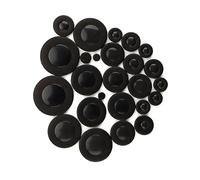 25Pcs Saxophone Pad Set Saxophone Leather Pad Professional Assorted Size Saxophone Pad Set For Tenors Soprano Saxophone