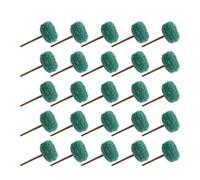 25pcs Scouring Pad for Mini Drill Abrasive Brush 3mm Shank Buffing Wheel Nylon Fiber Grinding Sanding Head Polishing Tools(Green,With 2.35mm shank)