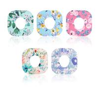 25pcs Sensor Covers for Dexcom G7, Waterproof Flower Pattern Blood Sugar Monitor Patch Adhesive Patches Sensor Sticker Accessories Compatible with Dexcom G7(5 Styles)