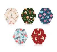 25pcs Sensor Covers for Libre 2/3, Christmas Theme Waterproof CGM Sensor Covers Breathable Sweat-Proof Sticker Compatible with Libre 2 & 3 (5 Styles)