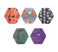 25pcs Sensor Covers for Libre 2/3, Precut CGM Monitor Adhesive Patches Waterproof CGM Tape Sweatproof Sensor Stickers for Libre Over Patch Accessories (5 Halloween Print Styles)
