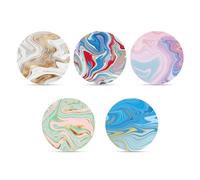 25pcs Sensor Covers for Libre 2/3, Waterproof Adhesive Patches Blood Glucose Monitor Patch Sensor Stickers CGM Overpatch Tape Compatible with Libre (Marble Gradient, 5 Styles)