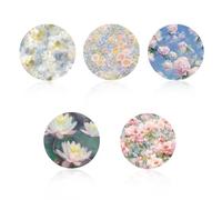 25pcs Sensor Covers Patch for Libre 2/3, Waterproof Breathable Adhesive Sensor Overpatch Oil Painting Floral Design CGM Stickers for Libre Accessories (5 Styles)