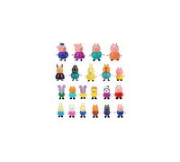 (25pcs/set) Peppa Pig Family Friends Emily Rebecca Suzy Action Figures Toys Xmas Gift