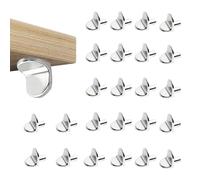 25Pcs Shelf Support Pegs, Zinc Alloy L-Shaped Cupboard Shelf Pegs, Kitchen Cupboard Shelves Supports, Thickened Metal Wardrobe Shelves Pins for Furniture Bookcases Kitchen Closets Cabinets