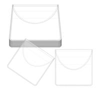 25pcs Single Pocket Coin Sleeves, 2.17 x 2.05 Inch Clear PVC Coin Protectors Storage Collection Pouches Plastic Individual Coin Holders Wrappers Capsules for Collectors, Currency Bills and Jewelry