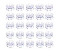 25Pcs Slip-Proof Double Sided Sucker Pads, Suction Pad For Glass Table, Small Suction Cup,Clear Plastic Suckers Table Glass Suckers for Glass Table (2 cm)