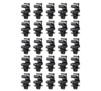 25PCS T Post Pinlock Insulators, Electric Fence Wire Holding Clips, Plastic Insulator for 1-1/4 Inch and 1.33 T Posts, Easy Click Installation for Farm Garden Ranch Fences