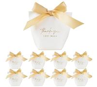 25pcs Thank You Gift Bags Small Multipack Party Favour Bags with Ribbon Small Gift Bags for Teacher Baby Shower Birthday Party Wedding