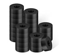 25pcs Thick Rubber Washers, 3/4 inch OD 1/4 inch ID 1/4 inch Thickness Rubber Grommets Rubber Spacer Bushings Flat Rubber Washers for Screws Bolts Household Appliances