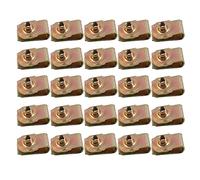 25pcs U-Type Fasteners Nut Metal U-Type Clips Reed-Nuts For Car Motorcycle Scooter U-Style Clip-On- Nut Mounting Clip