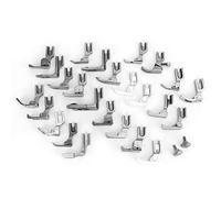 25pcs Universal Presser Feet Set for Sewing Machine with Walking Foot and Multiple Accessories - Complete Presser Feet Kit