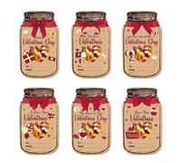 25pcs Valentine Cards Set 6x3.9in Heart Design(Pack Of 25)