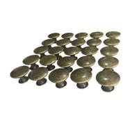 25PCS Vintage Door Drawer Knobs 30mm Antique Kitchen Cabinet Cupboard Handles, for Dresser and Cabinet, Old Bronze