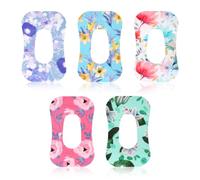25pcs Waterproof Adhesive Patches for Dexcom G6, Sweatproof & Breathable Sensor Protector Skin Grip Universal Glucose Monitor Cgm Sensor Cover Stickers Pod Pals Accessories(5 Fresh Floral Styles)