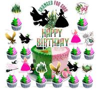 25Pcs Witch Themed Cake Topper Witch Cupcake Toppers, Witch Cake Decorations Witch Birthday Party Decorations, Movie Birthday Party Cake Decorations