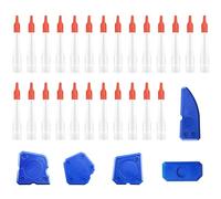25pcsSilicone Nozzles with Caulk Cap Covers,Caulking Nozzles for Silicone Sealant Nozzle, Silicone Tube Sealing Finisher Nozzle for Mastic Cartridge Caulking Gun Tips, with 5 Sealant Finishing Tools