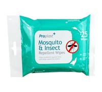 25pk Mosquito Insect Midge Repellent Wipes Tropical Formula Bite Deet Free - 1x Pack (25 Wipes)