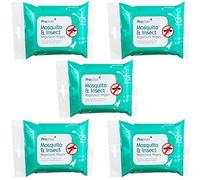 25pk Mosquito Insect Midge Repellent Wipes Tropical Formula Bite Deet Free - 5X Pack (125 Wipes)